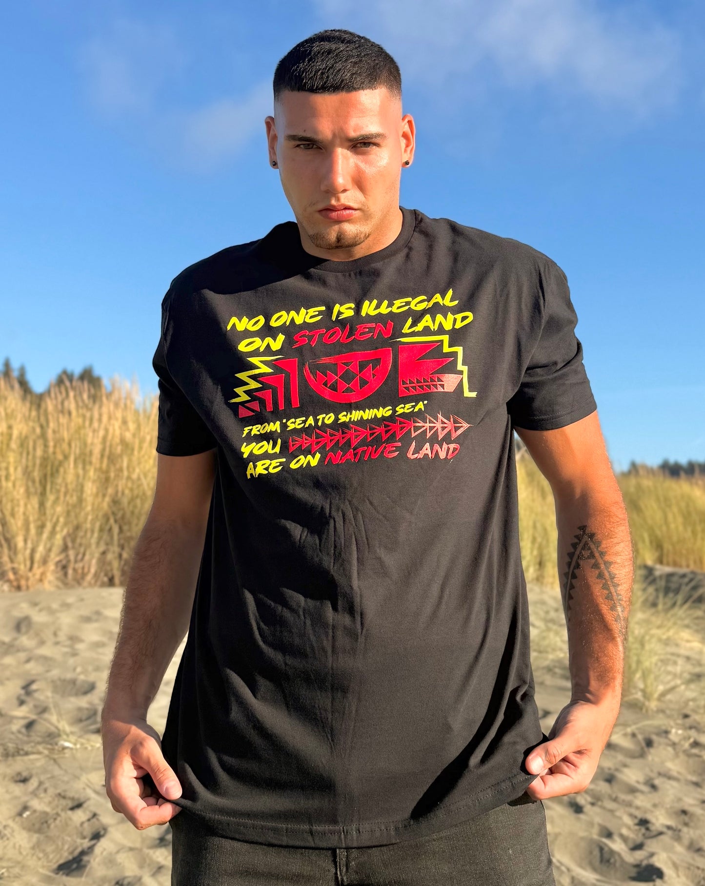 “No One Is Illegal On Stolen Land” Shirt