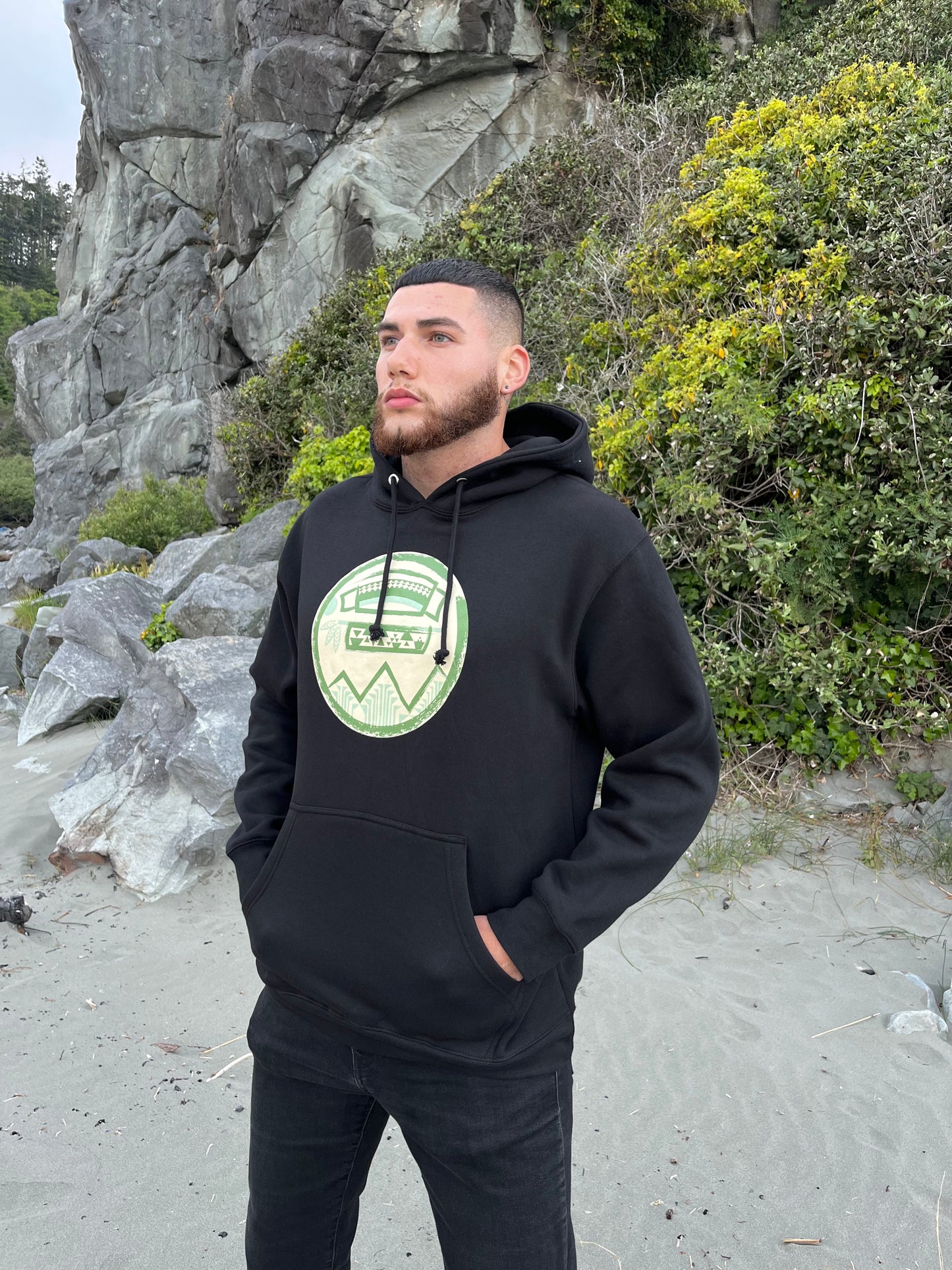"Pikyav" | Green Brush Hoodie