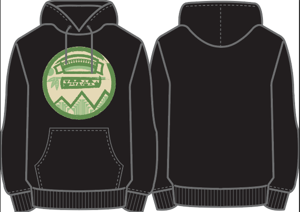 "Pikyav" | Green Brush Hoodie