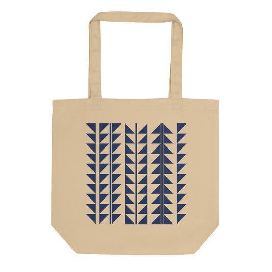 Medium Navy Design Tote Bag