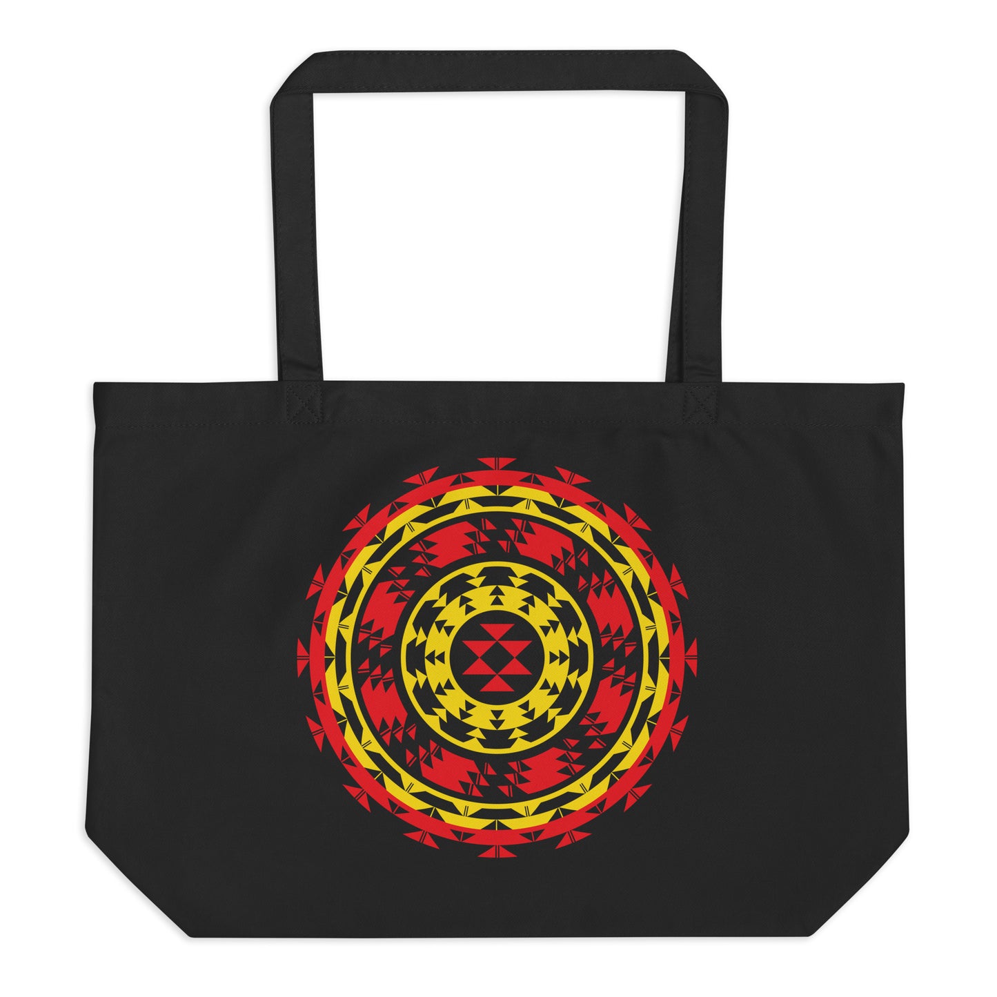 Large Red/Yellow Design Tote Bag