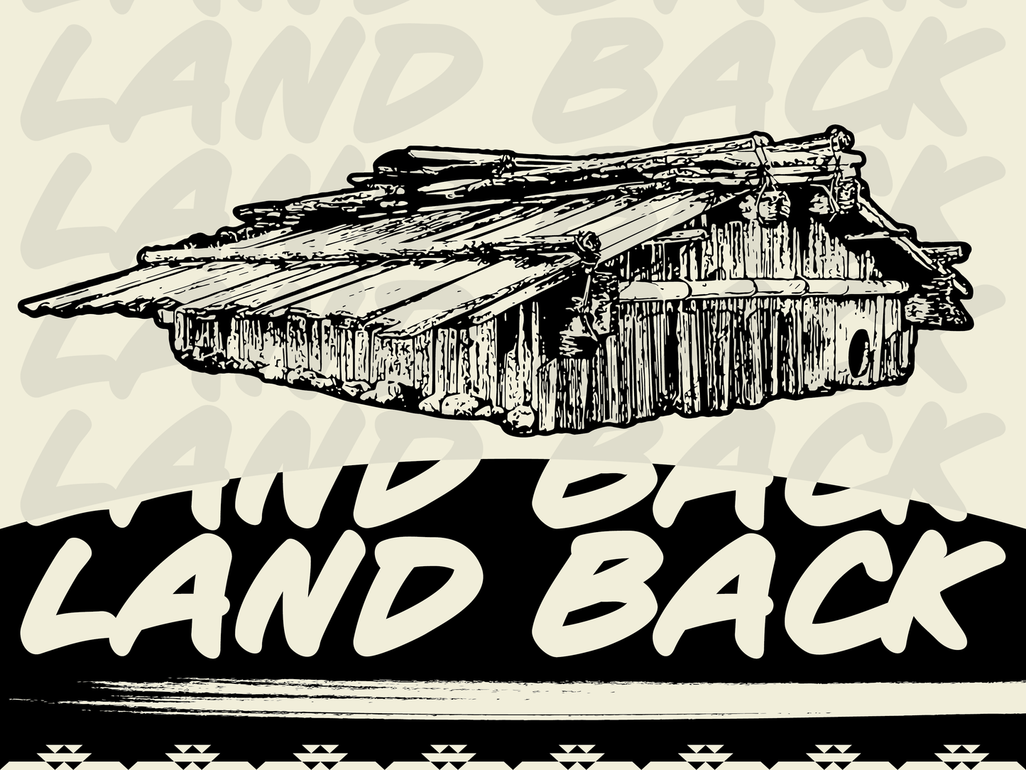 "LAND BACK” Print