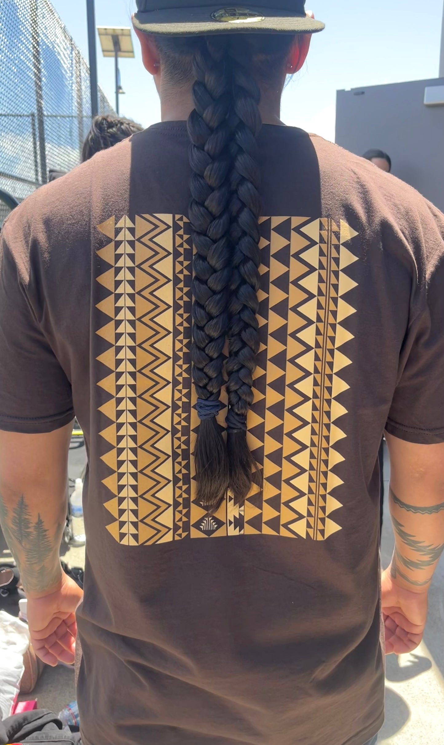 "Te-Wo-Mehl-Kook" | Brown Tribal T-Shirt