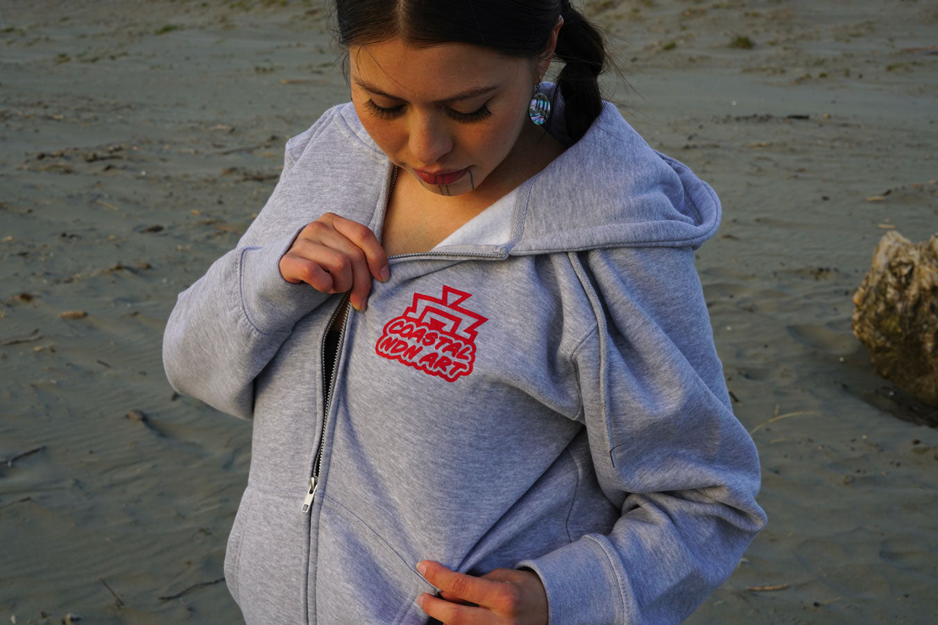 "OT" | Wood Pecker Zip Up Hoodie