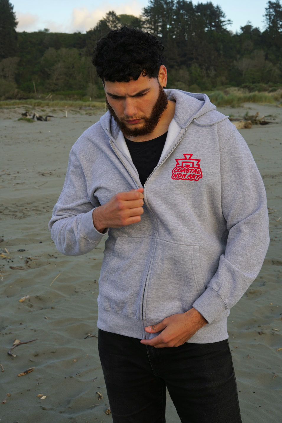 "OT" | Wood Pecker Zip Up Hoodie
