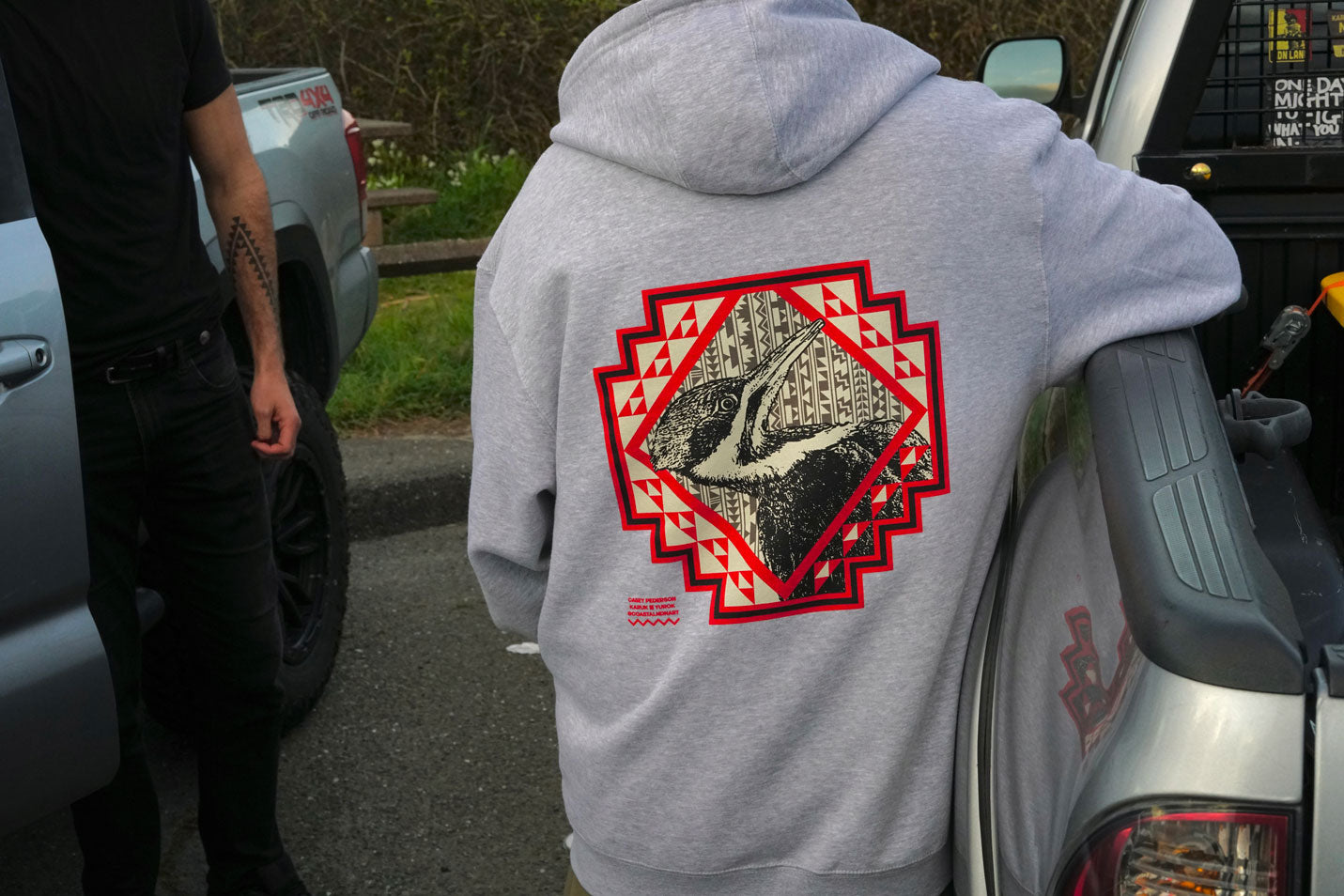 "OT" | Wood Pecker Zip Up Hoodie
