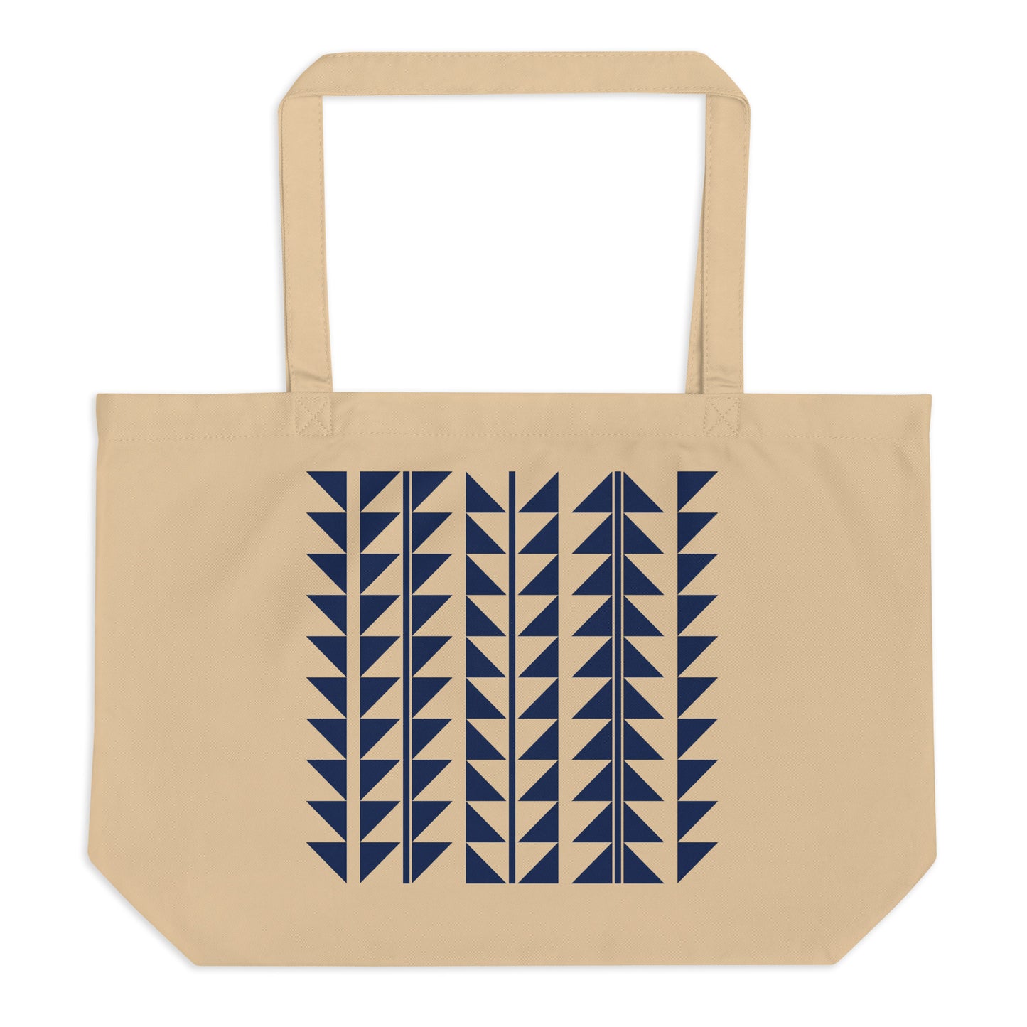 Large Navy Design Tote Bag